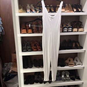 JLUXLABEL White Cropped Jumpsuit